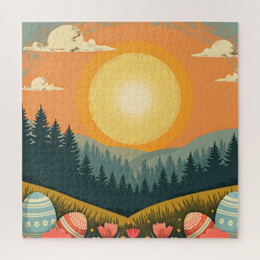 Paaszonsopganglandschap Legpuzzel (Verticaal)