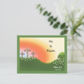 Paaszonsopkomst Feestdagenkaart (Staand voorkant)