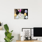 Paaszwart en witkat poster (Thuiskantoor)