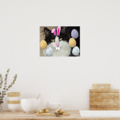 Paaszwart en witkat poster (Keuken)
