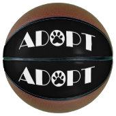 Paawhond adopteren basketbal (Voorkant)