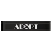 Paawhond adopteren naambordje (Voorkant)