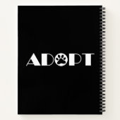 Paawhond adopteren notitieboek (Achterkant)