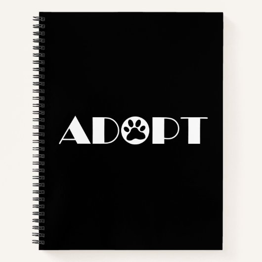 Paawhond adopteren notitieboek (Voorkant)