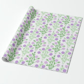Pabla Petal Lattice in Lilac and Green Cadeaupapier (Uitgerold)