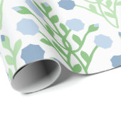 Pabla Petal Lattice in Slate and Green Cadeaupapier (Rol Hoek)