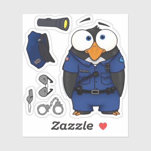 Pablo de pinguïn, sticker set (Vel)