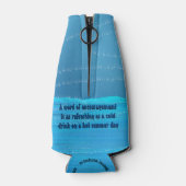 Pablo de Pinguïn, w/quote flessenkoeler Flesjeskoeler (Achterkant)