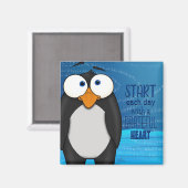 Pablo de Pinguïn, w/quote magneet (Voorkant / Achterkant)