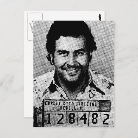 Pablo Emilio Escobar Briefkaart (Voorkant / Achterkant)
