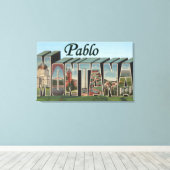 Pablo, MontanaLarge Letter ScenesPablo, MT Canvas Afdruk (Insitu (Houten vloer))