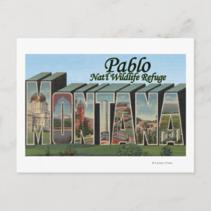 Pablo Nat'l Wildlife Refuge, Montana Briefkaart
