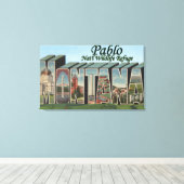 Pablo Nat'l Wildlife Refuge, Montana Canvas Afdruk (Insitu (Houten vloer))