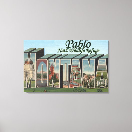 Pablo Nat'l Wildlife Refuge, Montana Canvas Afdruk (Voorkant)