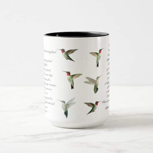 Pablo Neruda Hummingbird Poem Mok (Midden)