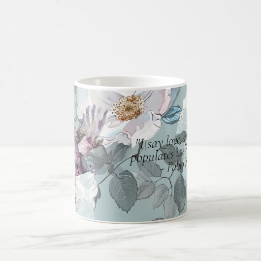 Pablo Neruda Quote Koffiemok (Center)