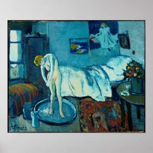 Pablo Picasso - De blauwe kamer, 1901 Poster (Voorkant)