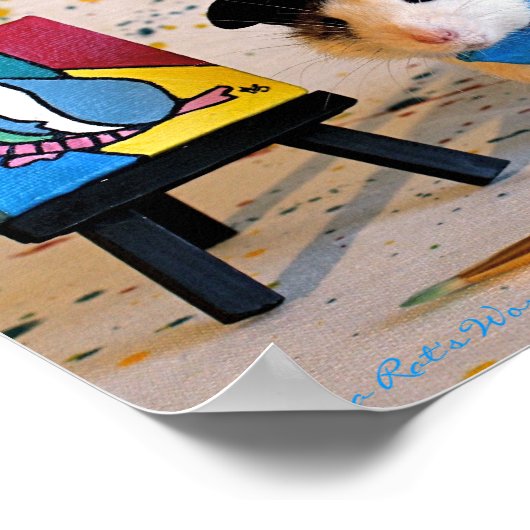 Pablo Racasso - De Rat Painter Poster (Hoek)