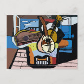 Pablo Strings Abstract Briefkaart (Voorkant)