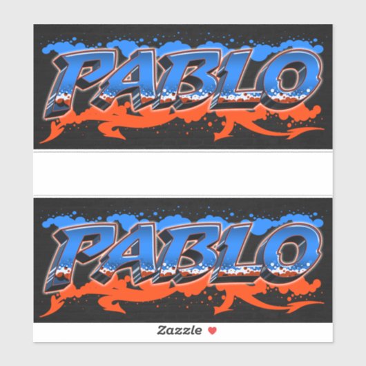 Pablo Vorname Name Graffiti Aufkleber Sticker (Vel)