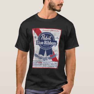 Pabst Blauw lint kan labelen T-shirt