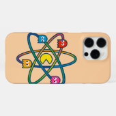 Pac-Atomic Universe – Retro Gaming Art Sticker iPhone Hoesje (Achterkant horizontaal)