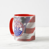 PAC Certified Physician Assistant PATRIOTIC FLAG Mok (Voorkant links)