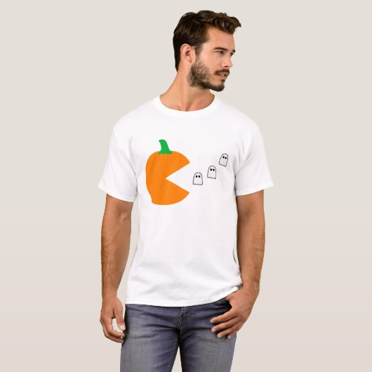 PAC GHOSTS HALLOWEEN HUMOR PUMPKIN T-SHIRT (Voorkant volledig)