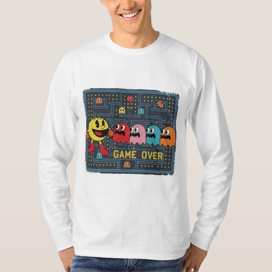 Pac-Man Game Over T-Shirt – Retro Arcade Gaming Te (Voorkant)