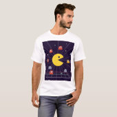 Pac-Man Space T-Shirt – Retro Arcade Gaming Tee (Voorkant volledig)