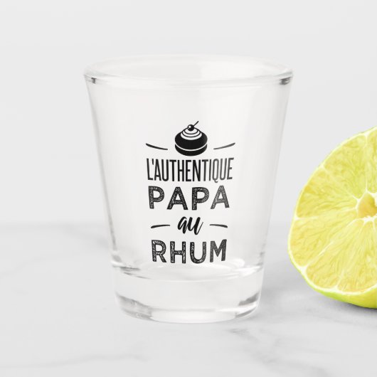 Paca met rum shot glas (Voorkant)