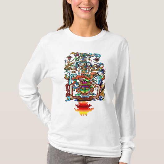 Pacal en de Maya Hands (Femme Deluxe) T-shirt (Voorkant)