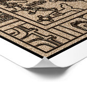 Pacal's Sarcophagus - Ancient Mayan Carving Poster (Hoek)