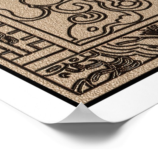 Pacal's Sarcophagus - Ancient Mayan Spaceship Poster (Hoek)