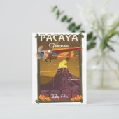 Pacaya Volcano Guatemala reisposter Briefkaart (Staand voorkant)