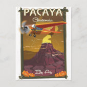 Pacaya Volcano Guatemala reisposter Briefkaart (Voorkant)