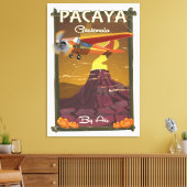 Pacaya Volcano Guatemala reisposter Canvas Afdruk (Insitu (Woonkamer))