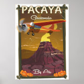 Pacaya Volcano Guatemala reisposter Poster (Voorkant)