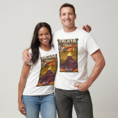 Pacaya vulkaan Guatemala reisposter T-shirt (Unisex)