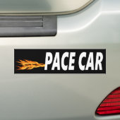 Pace Car Bumpersticker (Op auto)