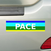 Pace(Peace) Vlag Italiaanse bumpersticker (Op auto)