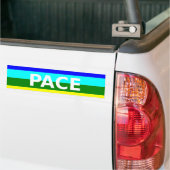 Pace(Peace) Vlag Italiaanse bumpersticker (Op Truck)