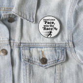 Pace Race Wijsheid Knop: Win het spel van het leve Ronde Button 5,7 Cm (In situ)