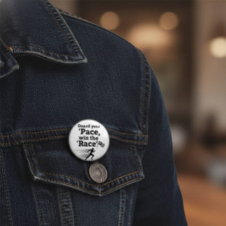 Pace Race Wisdom Button: Win Life's Game Ronde Button 5,7 Cm