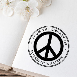 Pace symbool uit de bibliotheek van de boeken eige  zelfinktende stempel