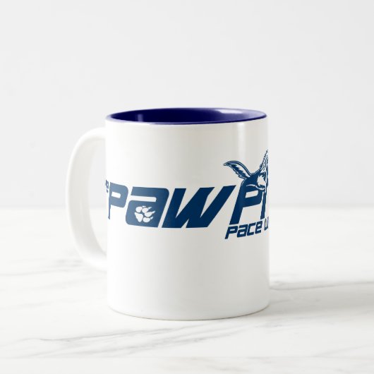 Pace University - Paw Print Mok (Voorkant links)
