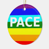 Pace(Vrede) Flag Italiaans sierlijk Keramisch Ornament (Links)