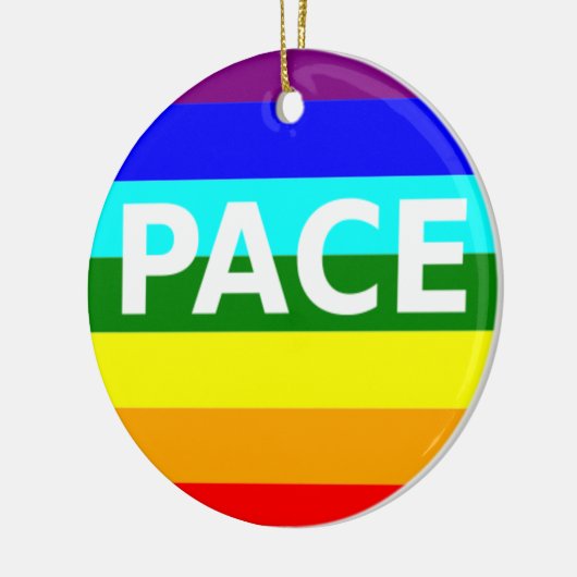 Pace(Vrede) Flag Italiaans sierlijk Keramisch Ornament (Links)