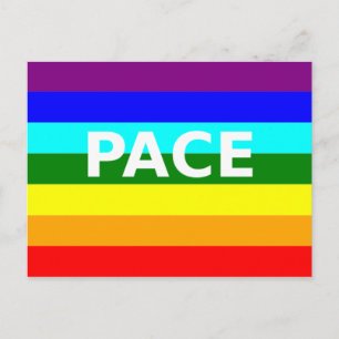 Pace (Vrede) Vlag Italiaans Briefkaart