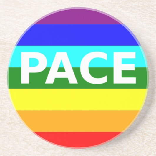 Pace (Vrede) Vlag Italiaans Onderzetter (Voorkant)